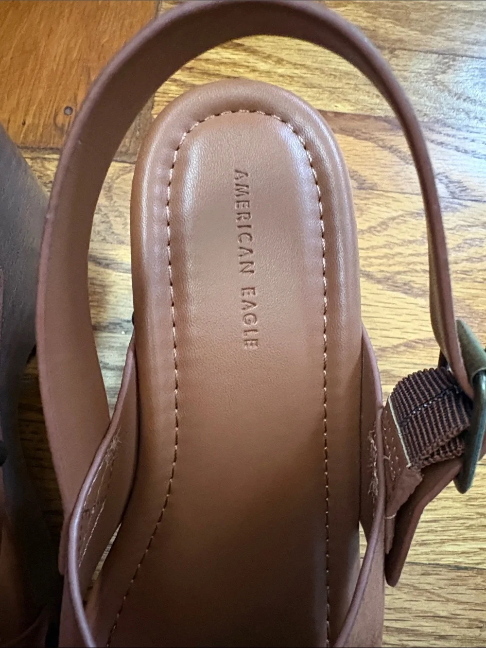 Women’s Brown Faux Suede Crisscross Slingback Sandals
